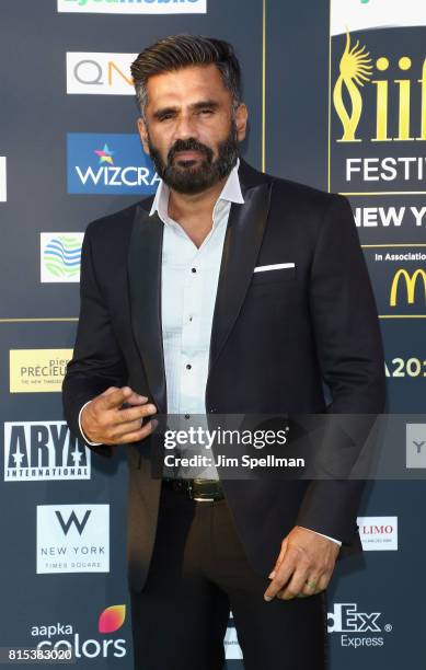Actor Sunil Shetty attends the 2017 International Indian Film Academy Festival at MetLife Stadium on July 14, 2017 in East Rutherford, New Jersey.