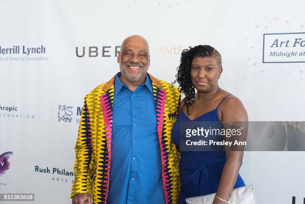 Danny Simmons attends 2017 Rush Philanthropic Arts Foundation Art For Life Benefit at Fairview Farms on July 15, 2017 in Water Mill, New York.