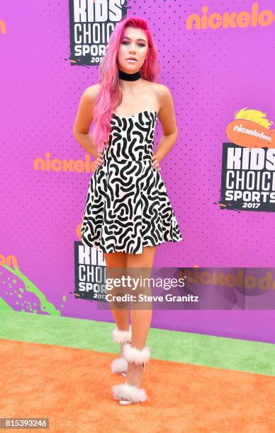 Jessie Paege attends the Nickelodeon Kids' Choice Sports Awards 2017 at Pauley Pavilion on July 13, 2017 in Los Angeles, California.