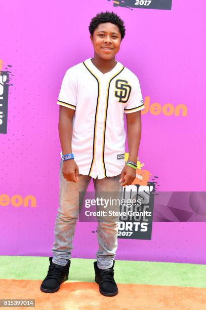 Theodore Barnes attends the Nickelodeon Kids' Choice Sports Awards 2017 at Pauley Pavilion on July 13, 2017 in Los Angeles, California.