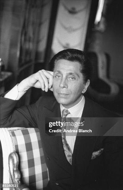 Portrait of Italian fashion designer Valentino, late twentieth century.