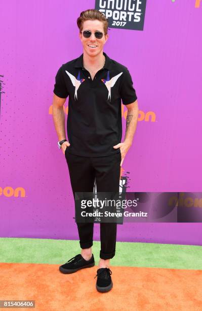 Shaun White attends the Nickelodeon Kids' Choice Sports Awards 2017 at Pauley Pavilion on July 13, 2017 in Los Angeles, California.