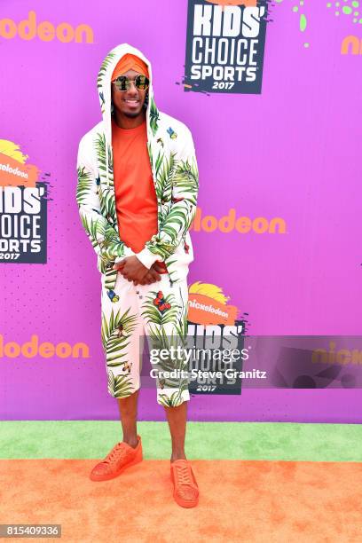 Nick Cannon attends the Nickelodeon Kids' Choice Sports Awards 2017 at Pauley Pavilion on July 13, 2017 in Los Angeles, California.