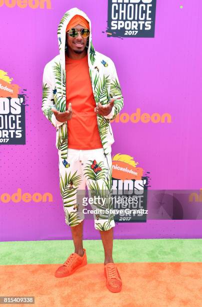 Nick Cannon attends the Nickelodeon Kids' Choice Sports Awards 2017 at Pauley Pavilion on July 13, 2017 in Los Angeles, California.