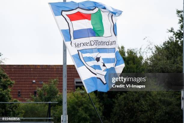 Banner Xerxesdzb Rotterdam during the friendly match between XerxesDZB and Excelsior Rotterdam at Sportpark Faas Wilkes on july 15, 2017 in...