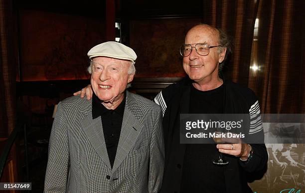 Actor Norman Lloyd and producer Tom Luddy at "An Evening With The Telluride Film Festival" held at Chateau Marmont June 12, 2008 in Hollywood...