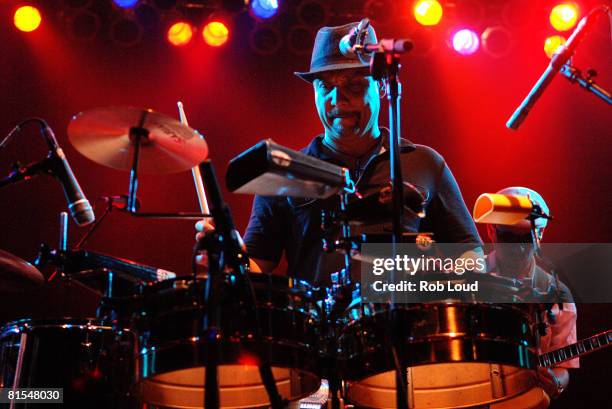 Jose Galeano of Grupo Fantasma performs at the 2008 Bonnaroo Music and Arts Festival on June 12, 2008 in Manchester, Tennessee.