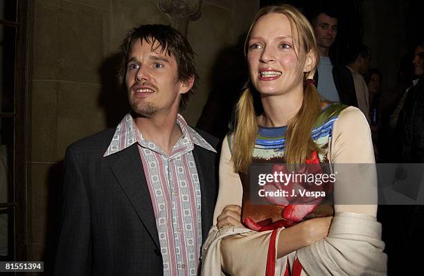 Director Ethan Hawke and Uma Thurman