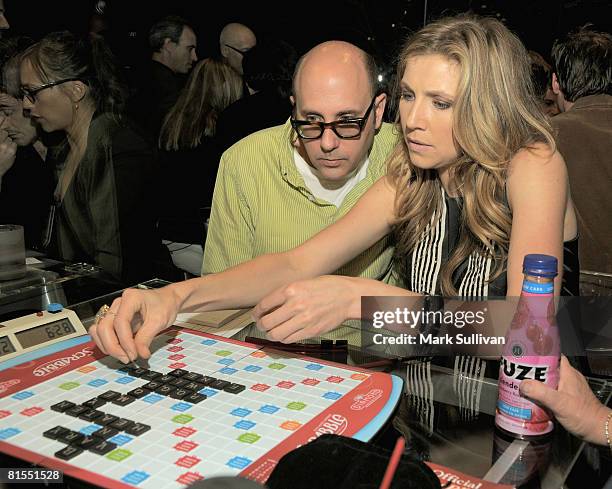 Actor Willie Garson and actress Sarah Chalke attend "Scrabble Under The Stars" to Benefit St. Jude Children's Hospital on June 12, 2008 at The...