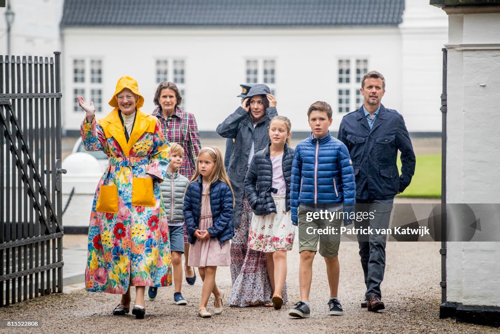 Danish Royal Take Part In A Horse Ceremony In Grasten