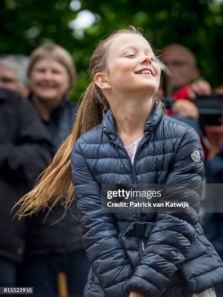 Princess Isabella of Denmark attends the Ringsted horse ceremony at Grasten Slot during their summer vacation on July 16, 2017 in Grasten, Denmark.