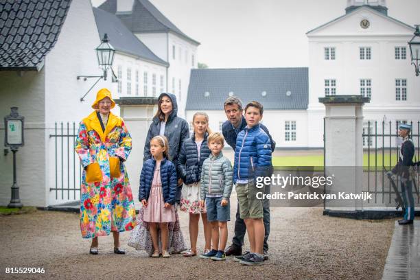 Queen Margrethe of Denmark, Crown Prince Frederik of Denmark, Crown Princess Mary of Denmark, Prince Christian of Denmark, Princess Isabella of...