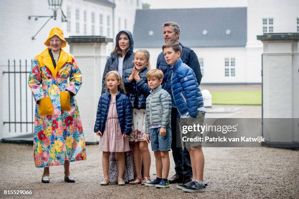 Queen Margrethe of Denmark, Crown Prince Frederik of Denmark, Crown Princess Mary of Denmark, Prince Christian of Denmark, Princess Isabella of...