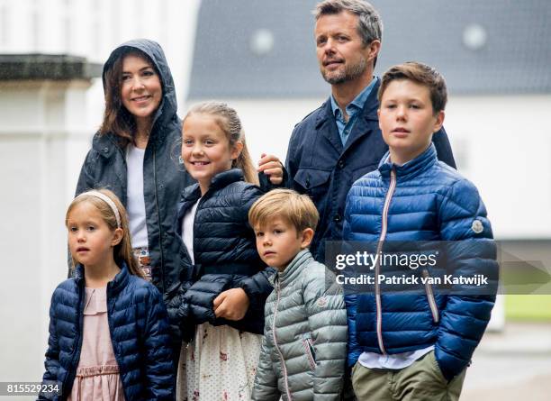 Crown Prince Frederik of Denmark, Crown Princess Mary of Denmark, Prince Christian of Denmark, Princess Isabella of Denmark, Prince Vincent of...