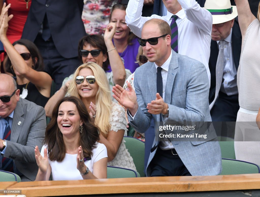 Celebrities Attend Wimbledon