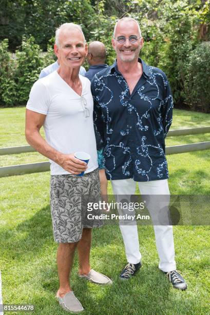 Mark Wolfe and Cee Brown attend The Daily Summer's 3rd annual Boys of Summer Party on July 15, 2017 in Sag Harbor, New York.