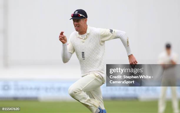 England's Keaton Jennings at Trent Bridge on July 16, 2017 in Nottingham, England.