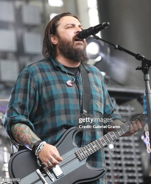 Shaun Morgan of Seether performs during the 2017 Chicago Open Air Festival at Toyota Park on July 15, 2017 in Bridgeview, Illinois.