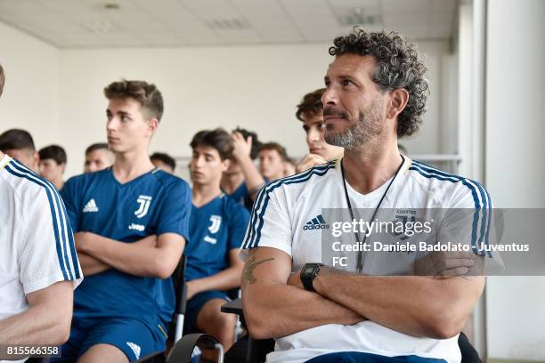 Alessandro Dal Canto of Juventus Primavera during a training session on July 16, 2017 in Vinovo, Italy.