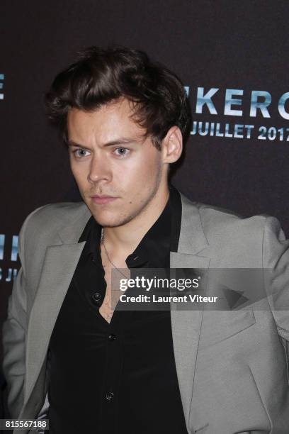 Actor Harry Styles attends "Dunkirk" Premiere at Ocine on July 16, 2017 in Dunkerque, France.