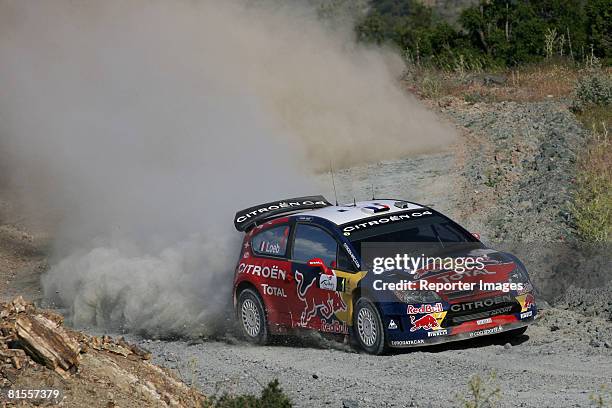 Sebastien Loeb - Daniel Elena , Citroen Total WRT, Citroen C4 WRC, A/8 compete during the shakedown of Leg 1 of the Rally of Turkey June 13, 2008 in...