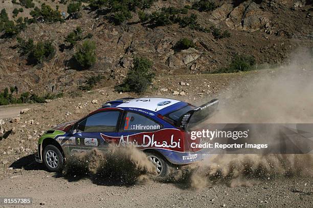 Mikko Hirvonen - Jarmo Lehtinen , BP Ford Abu Dhabi WRT, Ford Focus RS WRC '07, A/8 compete during the shakedown of Leg 1 of the Rally of Turkey June...