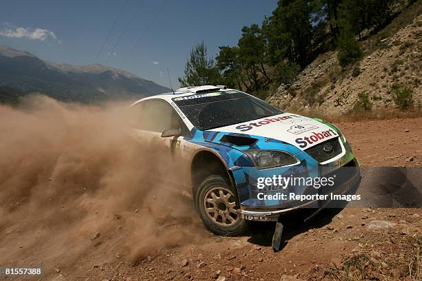 Matthew Wilson - Scott Martin , Stobart VK M-Sport Ford Rally Team, Ford Focus RS WRC '07, A/8 compete during the shakedown of Leg 1 of the Rally of...