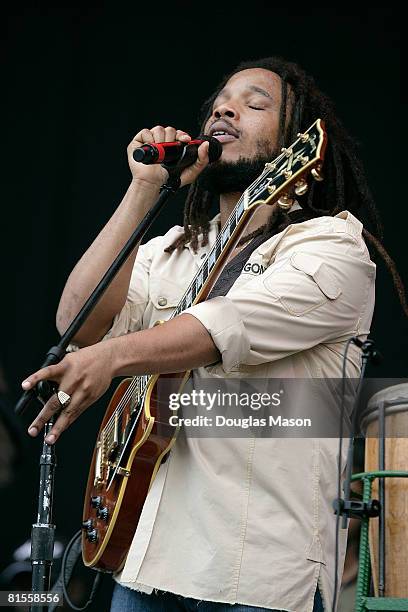 Musician Stephen Marley performs at the 2008 Bonnaroo Music and Arts Festival on June 13, 2008 in Manchester, Tennessee.