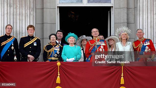 Prince William, Prince Harry, Princess Anne, Princess Royal, Queen Elizabeth II, Sophie Rhys-Jones, Countess of Wessex, Prince Philip, Duke of...