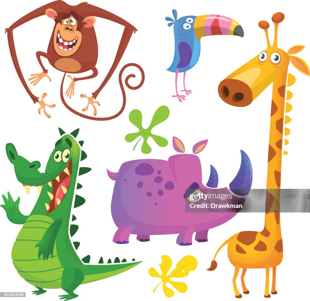 Set Animales De La Sabana Africana De La Historieta Gran Colección De Animales De La Selva Dibujos Animados Ilustración De Vector Cocodrilo Del Cocodrilo Jirafa Chimpancé Mono Tucán Y Rhino Ilustración de Set Animales De La Sabana Africana De La Historieta Gran Colección De Animales De La Selva Dibujos Animados Ilustración De Vector Cocodrilo Del Cocodrilo Jirafa Chimpancé Mono Tucán Y Rhino Ilustración de