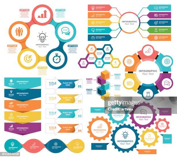 infographic elements - topics stock illustrations