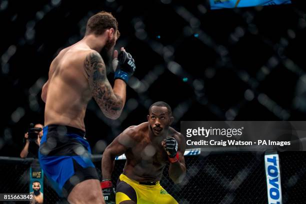 Khalil Rountree JR defeats Paul Craig in their light heavyweight bout during the UFC Fight Night at the SSE Hyrdo, Glasgow.