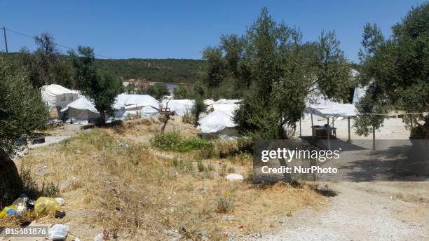 The makeshift camp, outside of the official Moria refugee camp, detentions center and first reception center. In this place stay mostly Afticans, who...