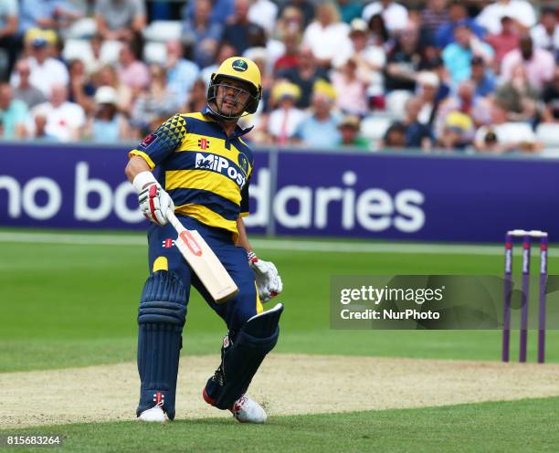 Glamorgan's Jacques Rudolph during NatWest T20 Blast match between Essex Eagles and Glamorgan at The Cloudfm County Ground Chelmsford, Essex on July...