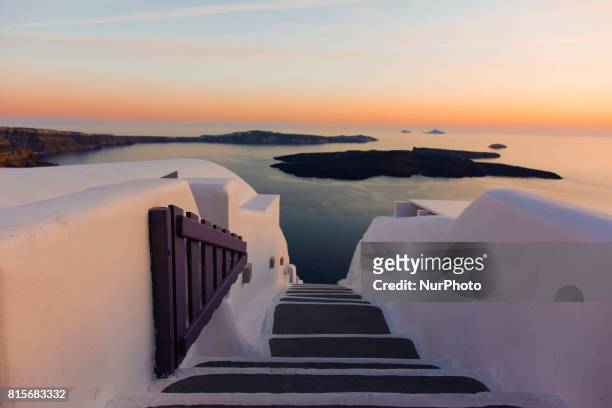Santorini, one of the most famous and romantic islands in the world, located in the Aegean sea in Greece. Santorini is still an active volcano and...