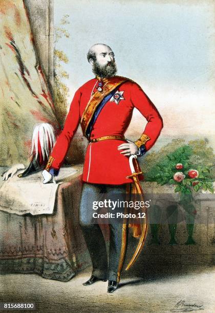 George William Frederick Charles, 2nd Duke of Cambridge, cousin of Queen Victoria. Commanded division in Crimea 1854. Field Marshal 1862, C-in-C...