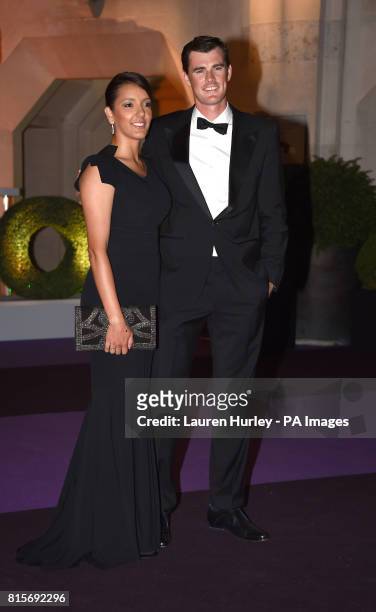 Jamie Murray and Alejandra Gutierrez arriving at the Wimbledon Champions Dinner 2017, at the Guildhall, London.