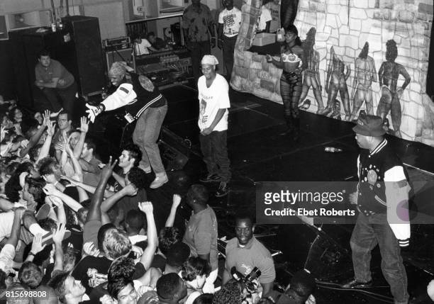 Live Crew performing at the Palladium in New York City on July 18, 1990.