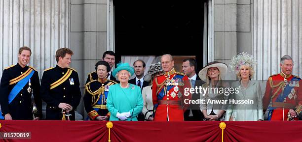 Prince William, Prince Harry, Princess Anne, Princess Royal, Queen Elizabeth II, Sophie, Countess of Wessex, Prince Philip, Duke of Edinburgh, Autumn...