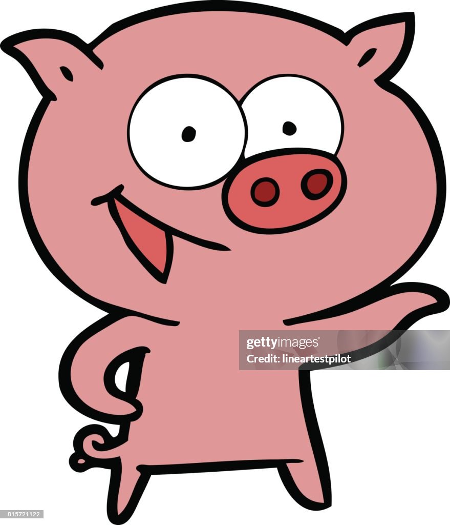 Dibujos Animados De Cerdo Alegre Ilustración de stock - Getty Images Dibujos Animados De Cerdo Alegre Ilustración de stock - Getty Images