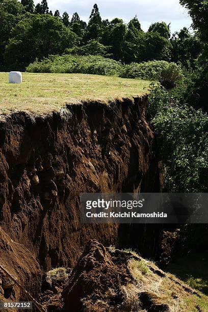 Landslide occur following the magnitude 7.2 earthquake on June 15, 2008 in Ichinoseki, Iwate, Japan. At least 6 people died and ten were reported...