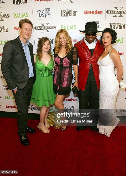 Actor Gabriel Mann, director Rachel Samuels, actress Bijou Phillips, actor Toledo Diamond, and his girlfriend Marilyn Cole arrive at the "Dark...