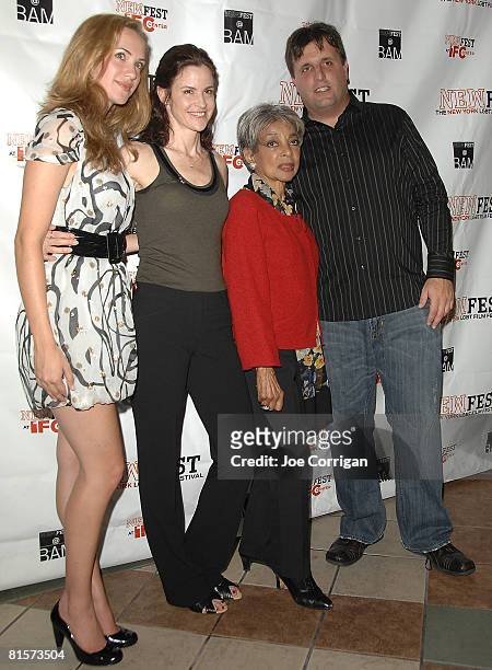 Actresses Kate Siegal, Alley Sheedy, Ruby Dee and Director Kyle Schickner attend the 20th Annual Newfest "Steam" Premiere at AMC Loews 34th Street...