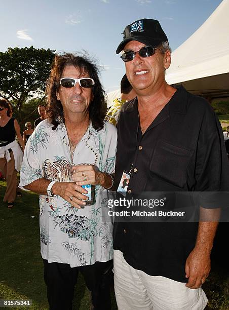 Musician Alice Cooper and producer Shep Gordon attend the Taste of Wailea during the 2008 Maui Film Festival on June 14, 2008 in Wailea, Hawaii.