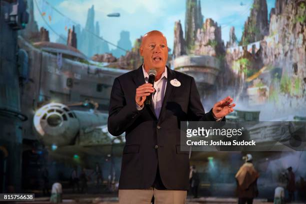 At D23 EXPO - During a special preview of D23 Expo 2017, Walt Disney Parks and Resorts Chairman Bob Chapek welcomed invited guests as he unveiled a...
