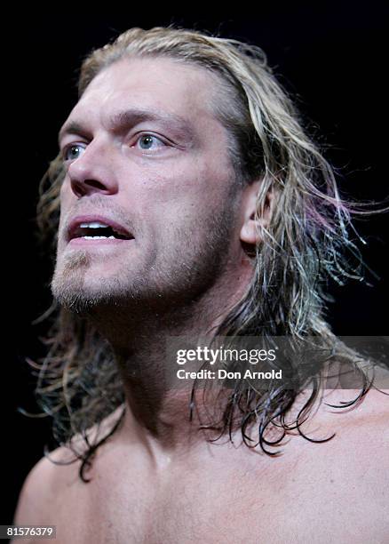 Edge participates in the WWE Smackdown at Acer Arena June 15, 2008 in Sydney, Australia.