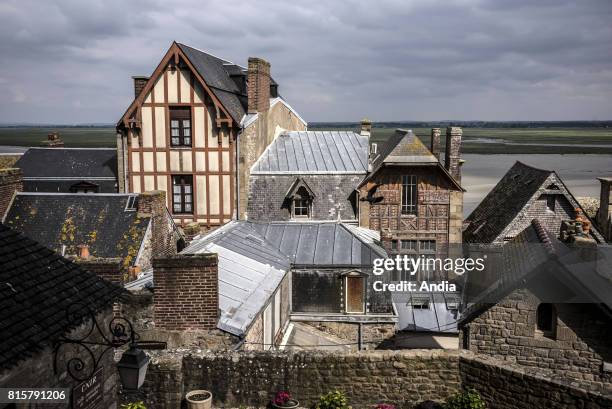 Le Mont Saint-Michel , inner city.