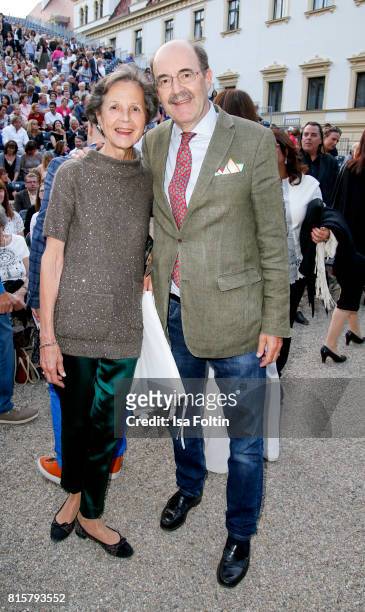 Fritz von Thurn und Taxis with his wife Beatrix von Thurn und Taxis during the Ronan Keating concert at the Thurn & Taxis Castle Festival 2017 on...