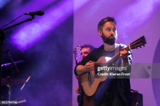 Conor O'Brien of Villagers performs at Longitude Festival at Marlay Park on July 16, 2017 in Dublin, Ireland.