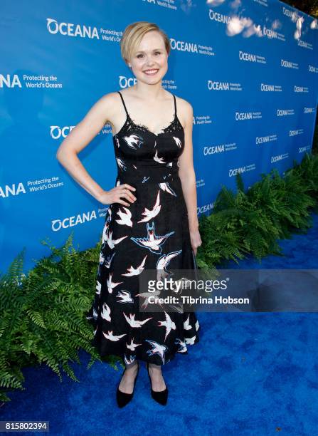 Alison Pill attends the 10th annual Oceana SeaChange Summer Party at Private Residence on July 15, 2017 in Laguna Beach, California.